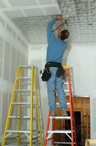 Installing Tin Ceiling