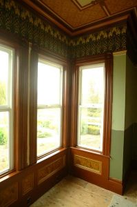 Woodgraining in Parlor