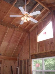 Ceiling Fan in Garage