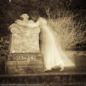 Ghost at the cemetery