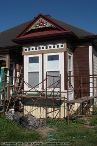 Painting the bay window