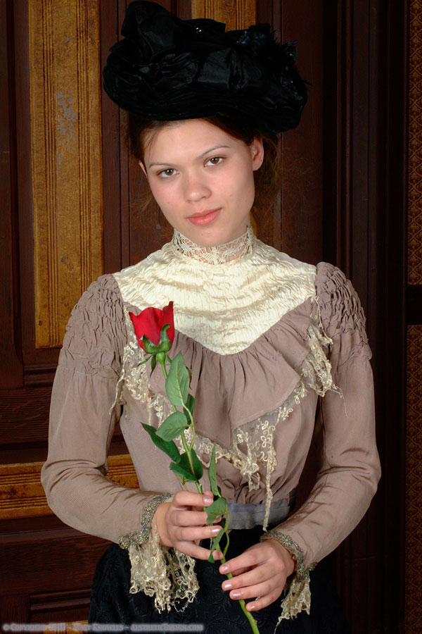 1900 Taupe Silk Bodice